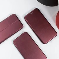 Чохол книжка Premium шкіряний Xiaomi Redmi 9A Бордовий фото 4