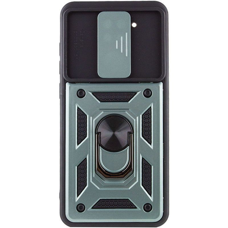 Ударопрочный чехол Camshield Serge Ring for Magnet для Xiaomi Redmi Note 9 (Зеленый)