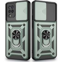 Ударопрочный чехол Camshield Serge Ring for Magnet для Samsung Galaxy M53 (Зелёный)