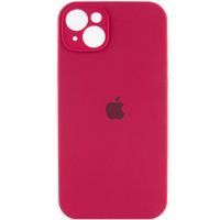 Чохол Silicone Case Full Camera Protective (AA) Apple iPhone 15 Plus (6.7") (Рожево Червоный/ Rose Red)