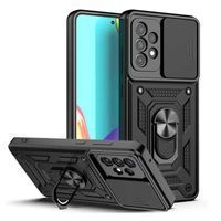 Ударопрочный чехол Camshield Serge Ring for Magnet для Samsung Galaxy A72 4G - 5G (Черный)