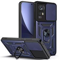 Ударопрочный чехол Camshield Serge Ring for Magnet для Xiaomi 12 Lite (Синий)