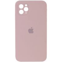 Чехол Silicone Case Full Camera Square Iphone 11 Pro Max (Нежно Розовый/ Pink Sand)