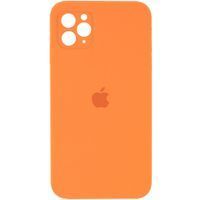 Чехол Silicone Case Full Camera Square Iphone 11 Pro Max (Оранжевый / Papaya)