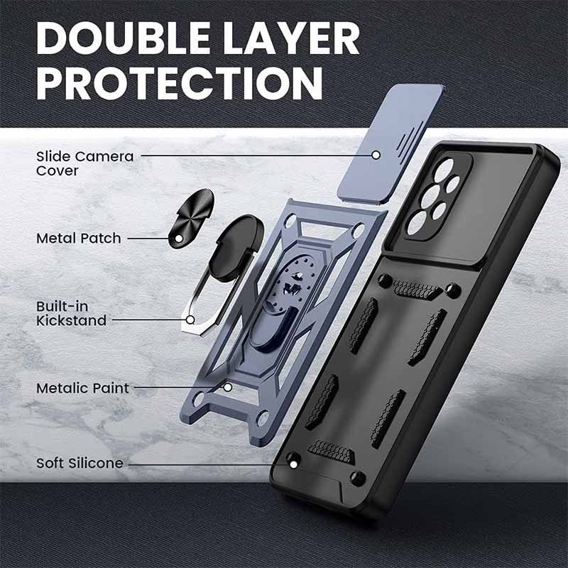 Ударопрочный чехол Camshield Serge Ring for Magnet для Samsung Galaxy A73 5G (Все цвета)