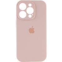 Чехол Silicone Case Full Camera Protective (AA) Apple iPhone 15 Pro Max (6.7") (Нежно Розовый/ Pink Sand)
