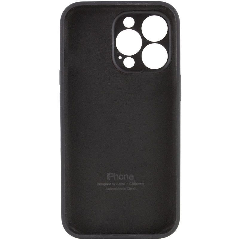 Чехол Silicone Case Full Camera Square Iphone 14 Pro (Черный / Black)
