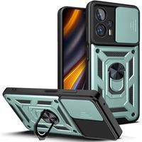 Ударостійкий чохол Camshield Serge Ring for Magnet для Xiaomi Poco X4 GT (Зелений)