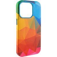 Чохол шкіряний Colour Splash with MagSafe для Apple iPhone 14 Pro Max (6.7") (Red / Blue) фото 2