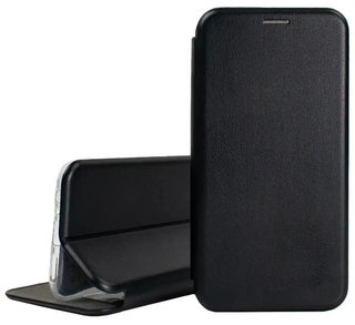 Чехол книжка Premium кожаный Samsung Galaxy A13 4G (Черный)
