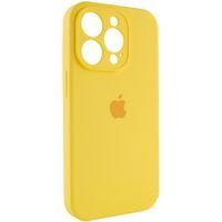 Чехол Silicone Case Full Camera Protective (AA) Apple iPhone 15 Pro Max (6.7") (Желтый / Bright Yellow)