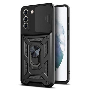 Ударопрочный чехол Camshield Serge Ring for Magnet для Samsung Galaxy S21 (Черный)