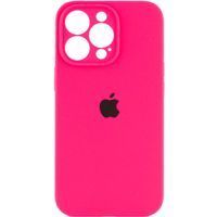Чехол Silicone Case Full Camera Protective (AA) Apple iPhone 15 Pro Max (6.7") (Розовый / Barbie pink)