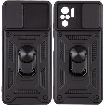 Ударостійкий чохол Camshield Serge Ring for Magnet для Xiaomi Redmi Note 10S (Чорний)
