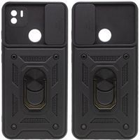 Ударопрочный чехол Camshield Serge Ring for Magnet для Xiaomi Redmi A1+ (Чёрный)