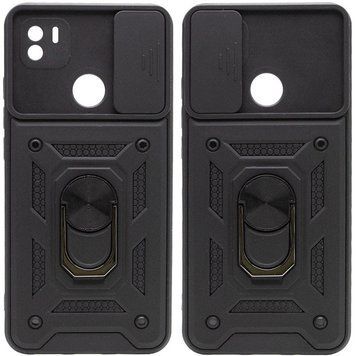 Ударопрочный чехол Camshield Serge Ring for Magnet для Xiaomi Redmi A1+ (Чёрный)