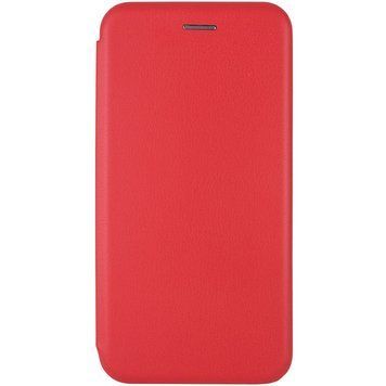 Чехол книжка Premium кожаный Realme C21Y (Красный)