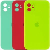 Чехол Silicone Case Full Camera Square Iphone 11 фото 1