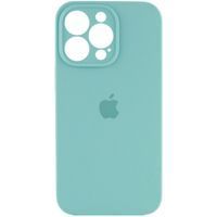 Чехол Silicone Case Full Camera Protective (AA) Apple iPhone 15 Pro Max (6.7") (Бірюзовий / Spearmint)