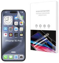 Пленка гидрогелевая Apple iPhone 16 Pro (6.3") HD Gidrogel для экрана Глянцевая фото 1