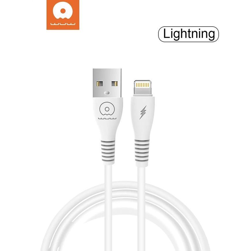 Кабель USB WUW X163 USB - Lightning 2,4A 1М Белый