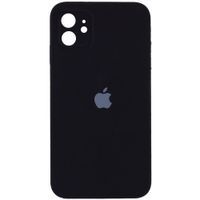 Чехол Silicone Case Full Camera Square Iphone 11 (Черный / Black)
