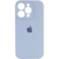 Чехол Silicone Case Full Camera Protective (AA) Apple iPhone 15 Pro Max (6.7") (Нежно Голубой / Light Turquoise)