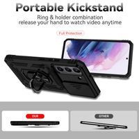 Ударопрочный чехол Camshield Serge Ring for Magnet для Samsung Galaxy S22 (Черный) фото 3