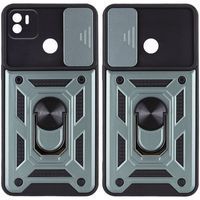 Ударопрочный чехол Camshield Serge Ring for Magnet для Xiaomi Redmi A1+ (Зелёный)