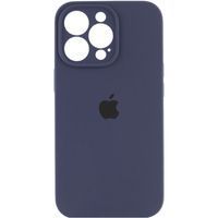 Чехол Silicone Case Full Camera Protective (AA) Apple iPhone 15 Pro Max (6.7") (Темно Синий/ Midnight Blue)