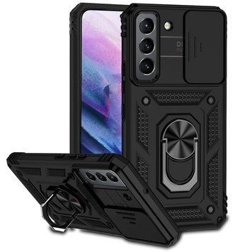 Ударопрочный чехол Camshield Serge Ring for Magnet для Samsung Galaxy S22 Plus (Черный)