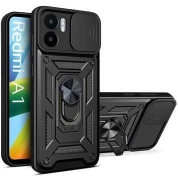 Ударостійкий чохол Camshield Serge Ring for Magnet для Xiaomi Redmi A2 (Чорний)