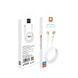 Кабель USB WUW X167 USB - micro 5A 6мм 1М Білий фото 1