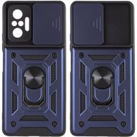 Ударопрочный чехол Camshield Serge Ring for Magnet для Xiaomi Redmi Note 10 Pro (Синий)