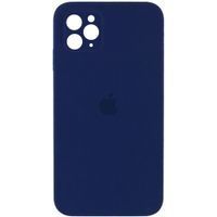 Чехол Silicone Case Full Camera Square Iphone 11 Pro Max (Темно Синий/ Midnight Blue)