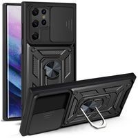 Ударопрочный чехол Camshield Serge Ring for Magnet для Samsung Galaxy S22 Ultra (Черный)