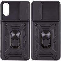Ударопрочный чехол Camshield Serge Ring for Magnet для Apple iPhone X (5.8") (Черный)