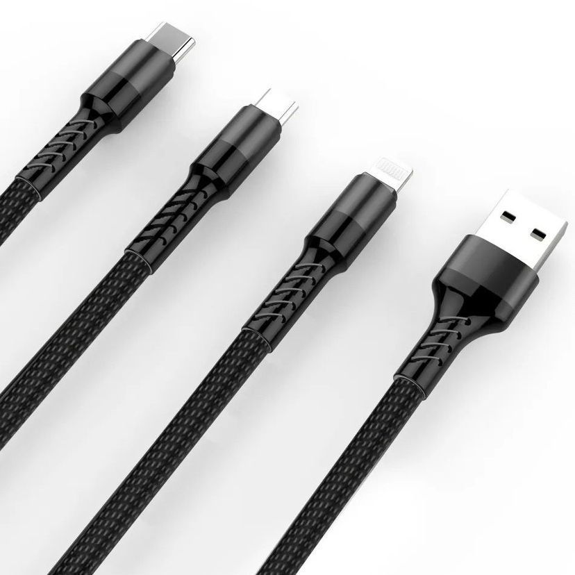 Кабель USB WUW X157 USB - Lightning 3A Ткань
