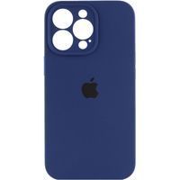 Чехол Silicone Case Full Camera Square Iphone 14 Pro (Темно Синий/ Midnight Blue)