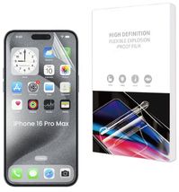 Пленка гидрогелевая Apple iPhone 16 Pro Max (6.9") HD Gidrogel для экрана Глянцевая фото 1