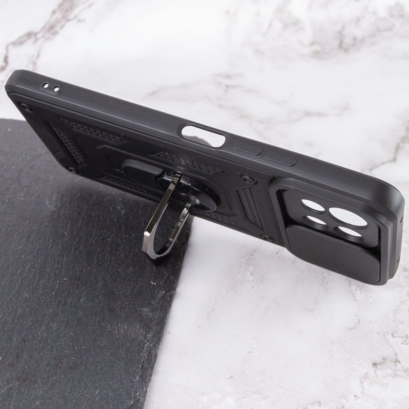 Ударопрочный чехол Camshield Serge Ring for Magnet для Xiaomi Mi 11 Lite 5G (Черный)