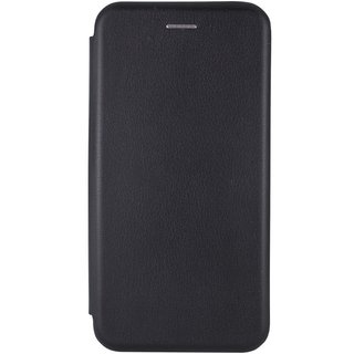 Чехол книжка Premium кожаный Samsung Galaxy S21 FE (Черный)
