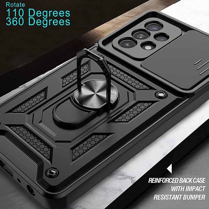 Ударопрочный чехол Camshield Serge Ring for Magnet для Samsung Galaxy A53 5G (Черный)
