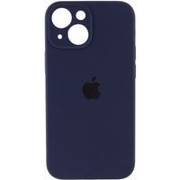 Чехол Silicone Case Full Camera Square Iphone 14 (Темно Синий/ Midnight Blue)