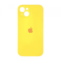 Чехол Silicone Case Full Camera Square Iphone 13 (Желтый / Bright Yellow)