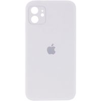 Чехол Silicone Case Full Camera Square Iphone 12 (Белый / White)