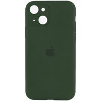 Чехол Silicone Case Full Camera Square Iphone 13 (Зеленый / Army green)