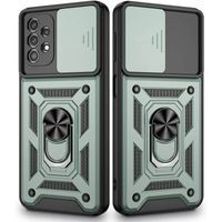 Ударопрочный чехол Camshield Serge Ring for Magnet для Samsung Galaxy A13 4G (Зеленый)