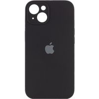 Чехол Silicone Case Full Camera Protective (AA) Apple iPhone 15 (6.1") (Черный / Black) фото 1