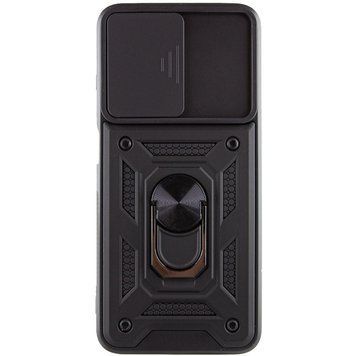 Ударопрочный чехол Camshield Serge Ring for Magnet для Apple iPhone 12 (6.1") (Чёрный)